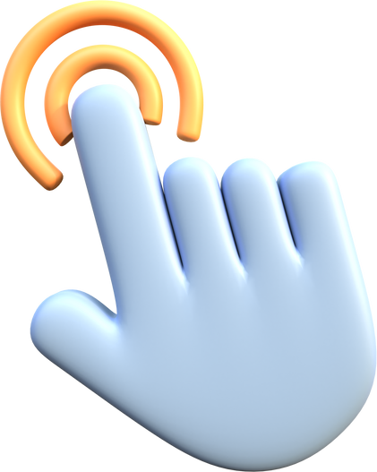 3D Hand Cursor Icon