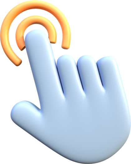 3D Hand Cursor Icon